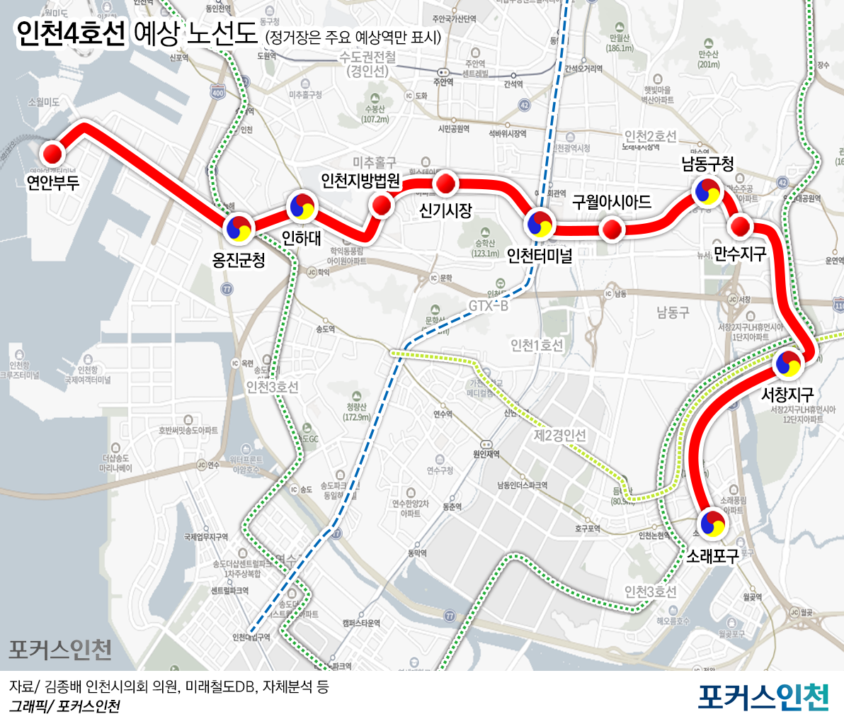인천4호선 신설 추진…철도 음영지역 해소 '박차'